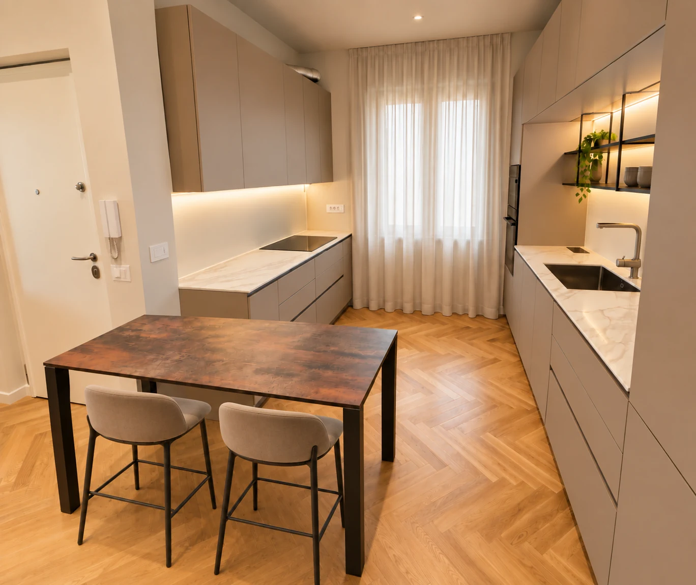 Cucina su misura contemporanea
